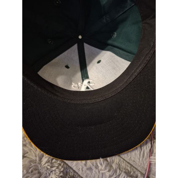 Oakland A’s TEAM MLB OC SPORTS Adjustable Baseball Cap Hat Green/Yellow VGC - Picture 4 of 5